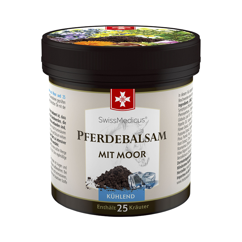 Pferdebalsam avec refroidissement à la tourbe