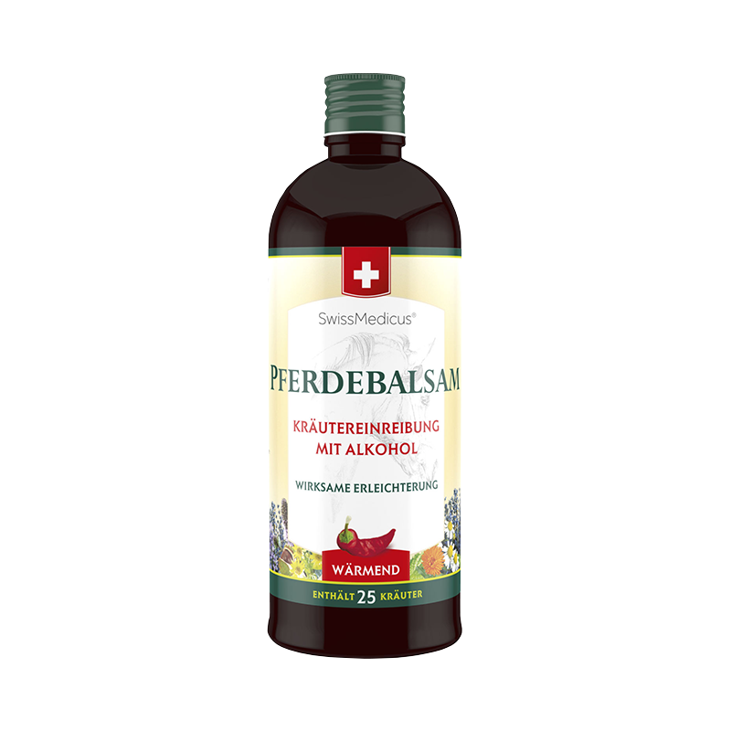 Pferdebalsam Lubrifiant à base de plantes et d'alcool chaud