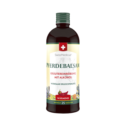 Pferdebalsam Lubrifiant à base de plantes et d'alcool chaud